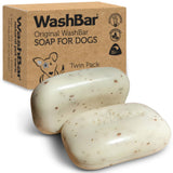The Natural Dog Shampoo Bar Soap for Itchy Skin Relief - Twin Pack - Dog Soap for Sensitive Skin with Manuka and Neem Oil to Eas