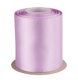 4 Inch Double Faced Satin Ribbon Lt. Orchid Solid Polyester Craft Ribbon - 25 Yards Perfect for Gift Wrapping, Crafts, Wreath, W