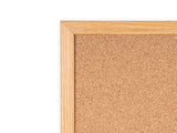 Cork Bulletin Board, Oak Mdf Frame