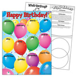 TREND Happy Birthday Learning Chart, Classroom Decor, 17 x 22