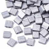 Crafans 200Pcs Rectangle Glass Seed Beads Tila Beads Baking Paint 2 Hole Glass Beads Rectangle Spacer Beads for Jewelry Making(S