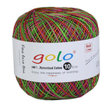 golo Crochet Thread Size 10 Crochet Yarn for Hand Knitting Rainbow Yarn D177