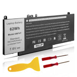 TREE.NB E5470 E5570 Battery 62WH 6MT4T Battery for Dell Latitude 14 5470 E5470 15 5570 E5570 Notebook 15.6 Part Number:7V69Y TXF