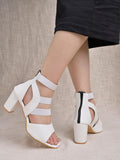 Shoetopia Women'S Heeled Sandal-3 Kids Uk (Acp-White)-Eu36,White,3,B0D2TV6DGR