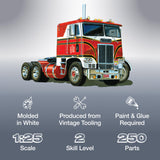 Amt White Freightliner 2-In-1 Sc/Dd Cabover Tractor (75Th Anniversary) 1:25 Scale Model Kit