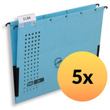 Elba Chic VE5/85803BL Suspension Files A4 RC Cardboard 230 g/m Pack of 5 Blue