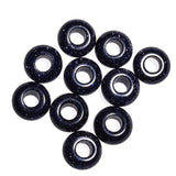 Asingeloo Natural Blue Sand Stone Beads Large Hole (5-6mm) Polished Rondelle European Beads for Charm Bracelets,Jewelry Making, 
