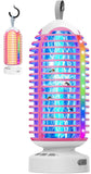 Bug Zapper Outdoor Indoor, Cordless Mosquito Zapper with LED Lights and Marquee Lights, Rechargeable Fly Zapper Outdoor Waterpro