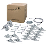 HardwareX supply Garage Door Hinge Roller Bracket Hardware Tune Up Kit (7 Height (16x7 or 18x7))