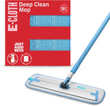E-Cloth Deep Clean Microfiber Mop - Reusable Mop Pad for Home Cleaning, Hard Floors, Wood, Tile, or Laminate, Machine Washable, 