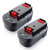 2Pack 4.8Ah hpb18 Ni-Mh Battery Replacement for Black and Decker 18V Battery hpb-ope 18244760-00 A18 A18E A1718FS18BX FS18FL FS1