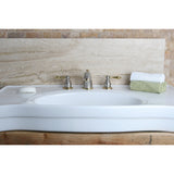 Kingston Brass Kb979Al Victorian Widespread Bathroom Faucet, 8-Inch Adjustable Center, Brushed Nickel/Polished Brass