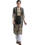 Libas Women'S Crepe Regular Kurta (29255_Black