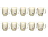 JapanBargain, 10-Pack Japanese Plastic Mug 12oz, Unbreakable Camping Coffee Tea Cup, Kids Milk Juice Travel Mug, BPA-Free, Micro