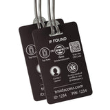 Tapmedid Customizable Smart Luggage Tag Personalized Nfc & Qr Bag Locator With Gps Google Maps Link Lost & Found Tracking Fo