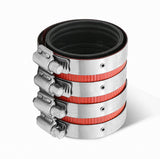 Supply Giant 37422CS NoHub Coupling Heavy Duty Colored Shield, 2 inch, Red