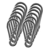 12Pack 5.5 Inch 12MM 1/2Spring Snap Hook Carabiner Clips, Heavy Duty Large Chain Link Clip Hooks for Swing, Hammock, Gym, Ou