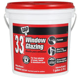 Dap 12019 Number33 Glazing Compound, Gallon, White