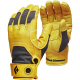 BLACK DIAMOND Transition Gloves | Goat Leather Palm | Breathable Stretch Fabric | Durable Rope Handling Gloves for Belay & Rappe