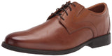Clarks mens Whiddon Plain Oxford, Dark Tan Leather, 14 US