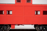 Bachmann Trains Painted, Unlettered - Caboose Red Northeast Steel Caboose. Ho Scale, Silver