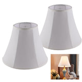 Lamp Shade Set of 2, 6.51310.6, White Round Shade Replacement for Table Desk Bedside Lamps, Spider Fitter, Assembly Requ