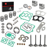 Oversize 0.5mm Engine Rebuild Kit Piston & Ring Gasket Seal Exhaust Intake Valve For EZGO 4 Cycle Gas Golf Cart 350cc EH35C MCI 