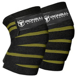 Iron Bull Strength Knee Wraps (1 Pair) - 80 Elastic Knee and Elbow Support & Compression - For Weightlifting, Powerlifting, Fitn