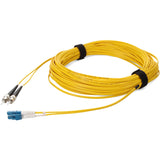 Addon 12M St To Lc Yellow Os2 Duplex Ofnr (RiserRated) Smf Fiber Patch Cable