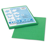 TruRay Heavyweight Construction Paper, Holiday Green, 9 x 12, 50 Sheets