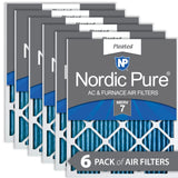 Nordic Pure 18x20x1 MERV 7 Pleated AC Furnace Air Filters 6 Pack