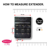 Trylo Bra Hook 3X3 Pack 3 - Black,BLACK,,B0C9CMJPZC