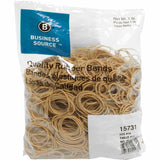 Business Source 15731 Rubber Bands,Size 14,1 lb./BG,2Inch x1/16Inch ,Natural Crepe