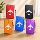 Leslee Metal Luggage Tags Set,Durable Aluminium Travel Suitcase Id Tags With Stainless Steel Cable Ties & Waterproof Pvc Cards (
