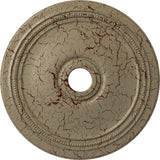 Ekena Millwork CM24DIGDC Diane Ceiling Medallion, 24OD x 3 5/8ID x 1 1/4P (Fits Canopies up to 6 1/4), Hand-Painted Gobi Desert 