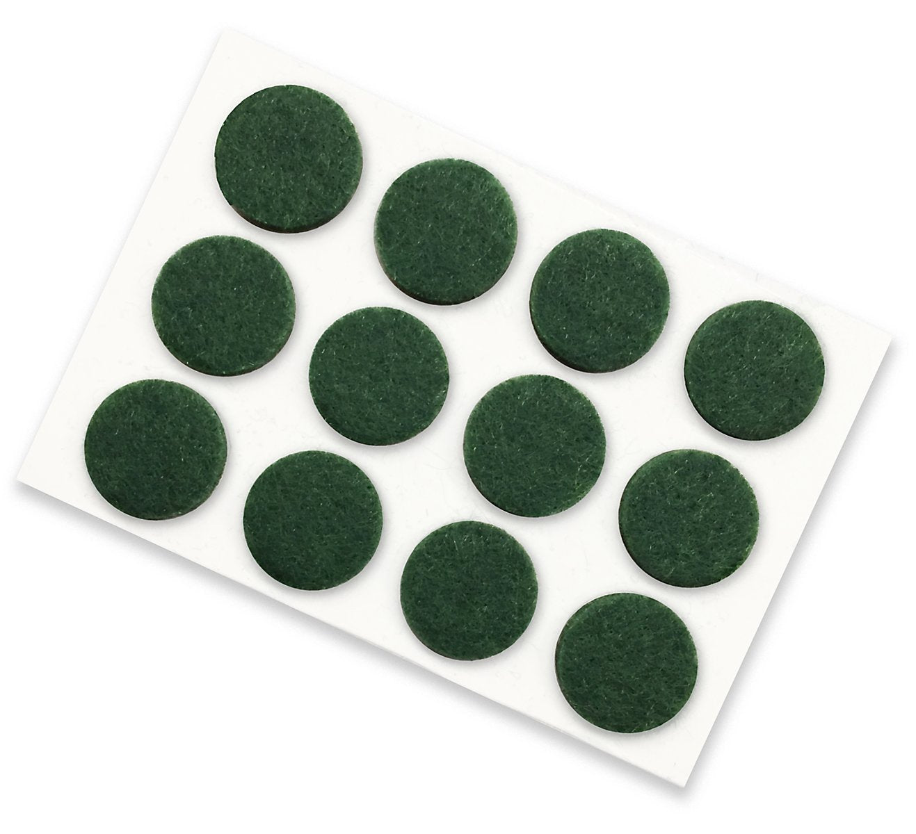 Shepherd Hardware 9821 3/4-Inch Self-Adhesive Felt Furniture Pads, 12-Pack, Green
