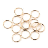 HDSupplies 200 Pieces - 4mm Jump Rings KC Gold Tone Plated - 21 Gauge (0.7mm Thickness)