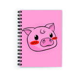 Plan To Gift Notebook Small Cute Pig Notebook Wire Bound Spiral Printed Pages:160 (Size A5)