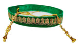 Navti Creations WomenS Green Kamarband (Bridal Belt) With Golden Embroidery (Adjustable) Width 3Cm