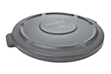 Rubbermaid Commercial Products BRUTE HeavyDuty Round Trash/Garbage Lid, 10Gallon, Gray, Compatible with Rubbermaid BRUTE 10Ga