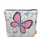 Kalygon Makeup Bag For Purse Butterfly, Colorful Butterflies Garden Butterfly Cosmetic Bags For Women With Zipper Travel Toiletr