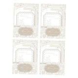 bnf 4 Pieces Embossed Notes Art Scrapbook Papers for Parties Celebrations Events Light Apricot | Scrapbooking & Paper Crafts | S
