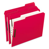 Pendaflex Fasteners Folders, 1/3 Cut, Letter, Red/Grid Interior, 50/BX (21319)
