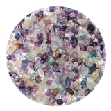 LAIDANLA Fluorite 400pcs Natural Chip Stone Beads 5-8mm Healing Crystal Irregular Gemstones Drilled DIY Loose Rocks Bead Crystal