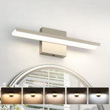 JUSHENG Brushed Nickel Vanity Lights for Bathroom Light Fixtures 5CCT Dimmable Vanity Light Bar Bathroom Lighting 16.14'' Inch 1