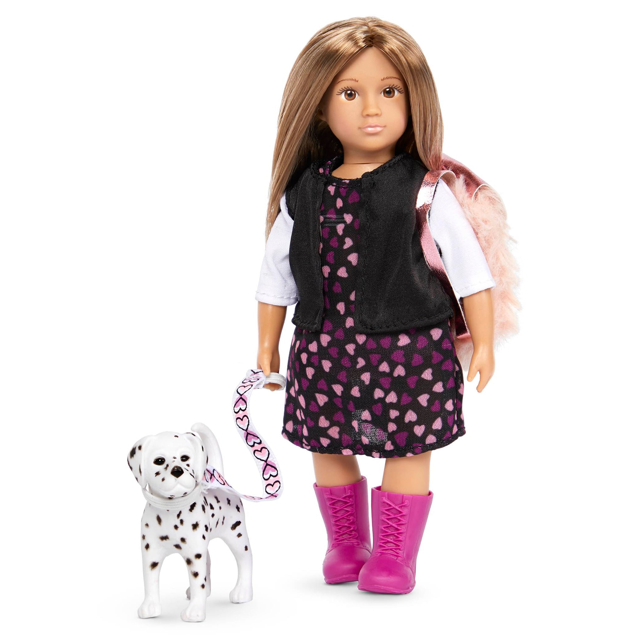Lori - Mini Doll & Toy Dog - 6-Inch Doll & Puppy - Play Set with Outfit, Animal & Accessories - Playset for Kids - 3 Years + - G