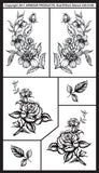 Armour Rub N Etch Stencil, Detailed Floral