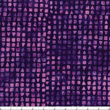 Wilmington Batiks - Violet Crush - Squares & Triangles - Black/Purple