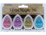 Tsukineko VersaMagic 4 Piece Set Jewel Box, pad Size: 2,4 x 3,9 cm