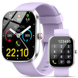Smart Watch(Answer/Make Calls), 1.91 Smartwatches for Women Men, Fitness Tracker with 110+ Sport Modes, IP68 Waterproof, Heart R